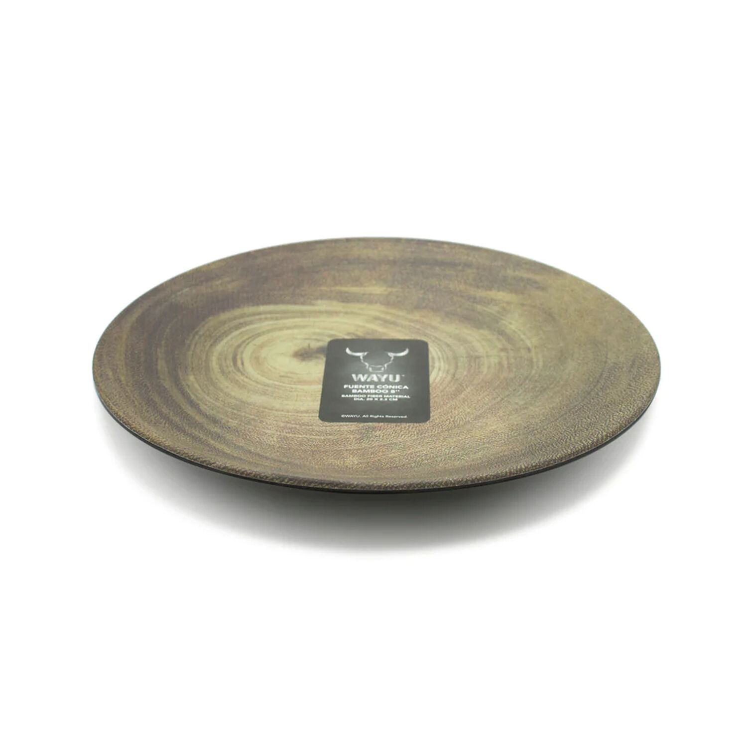 Plato Ovalada Wayu De Bamboo Filber Mediana 25 X 2,2 Cm image number 1.0