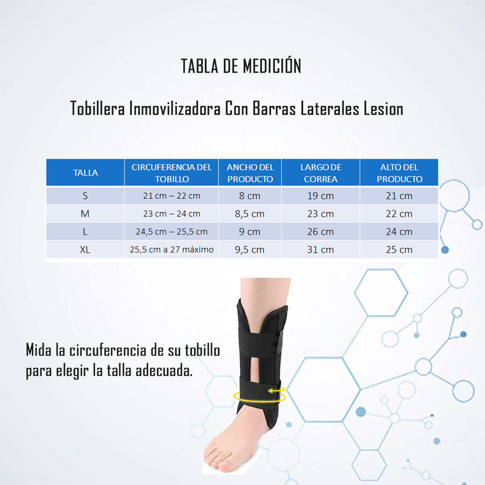 Tobillera Inmovilizadora Con Barras Laterales Lesion image number 3.0