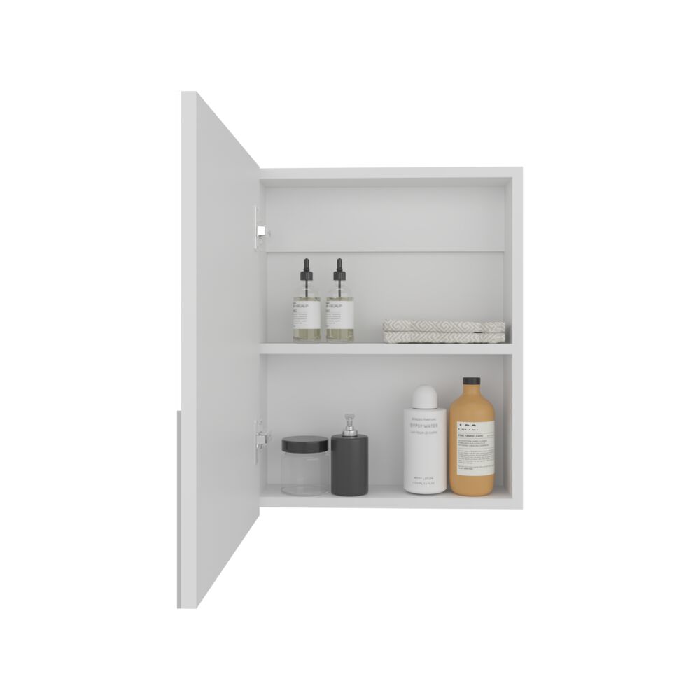Botiquin De Ba&ntilde;o 1 Puerta 50x40x12 Cm Blanco image number 2.0
