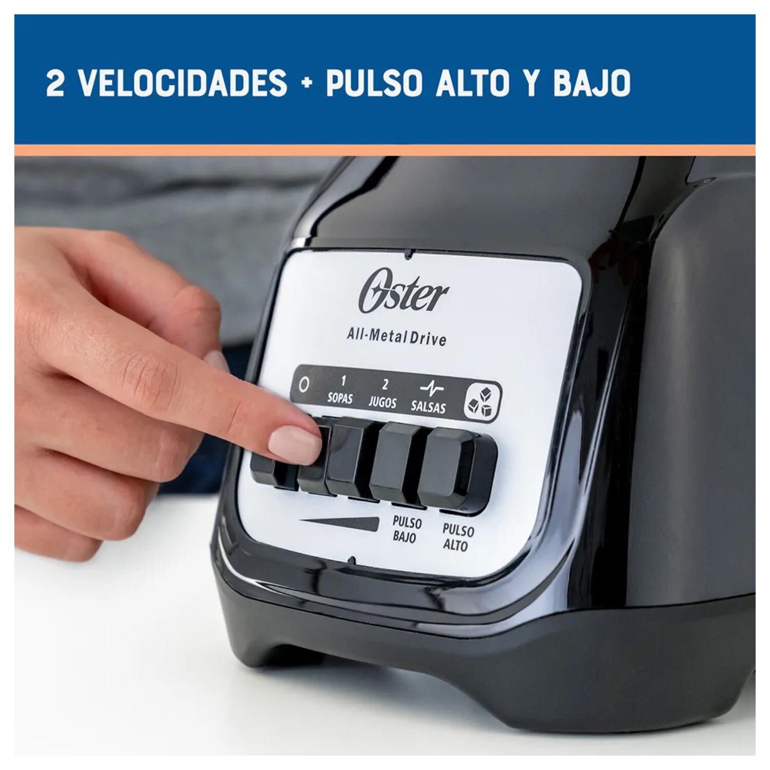 Licuadora Vaso Vidrio 1500ml 550w Blstkagbpb/kpb Oster image number 2.0