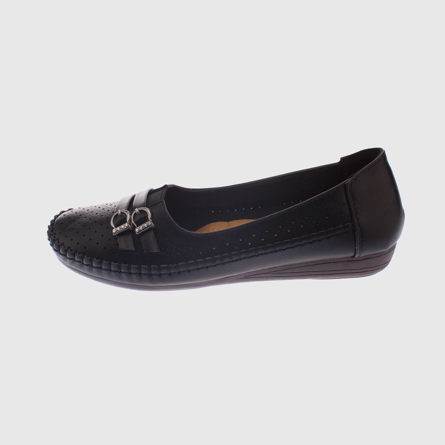 Mocas&iacute;n Negro Modelo Italiano Art. 5ask64243black image number 1.0