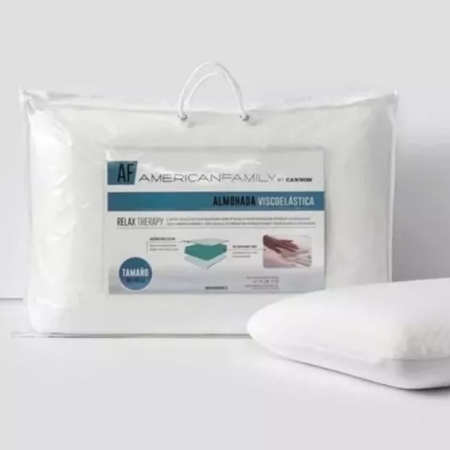 Pack 2 Almohadas Viscoel&aacute;stica Memory Cannon 40x60 Cm image number 3.0
