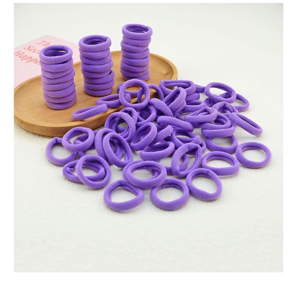 Set De 80 Mini Bandas O Colets El&aacute;sticas Para El Cabello Suaves Y Sin Costuras image number 0.0