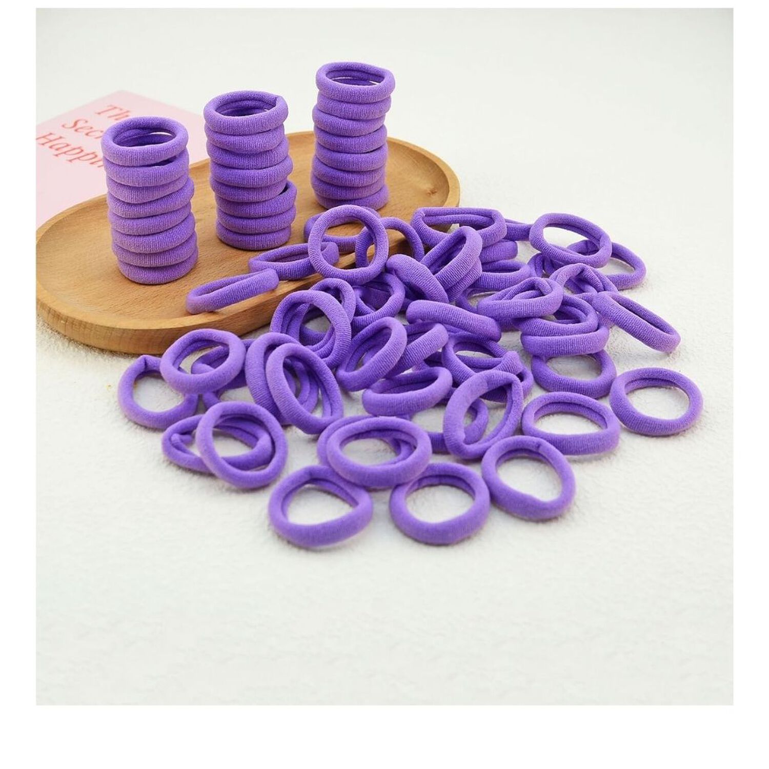 Set De 80 Mini Bandas O Colets El&aacute;sticas Para El Cabello Suaves Y Sin Costuras image number 0.0