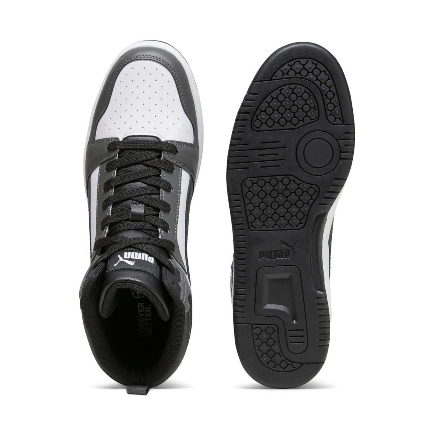 Zapatilla Urbana Hombre Puma Rebound V6 Negro/gris image number 2.0