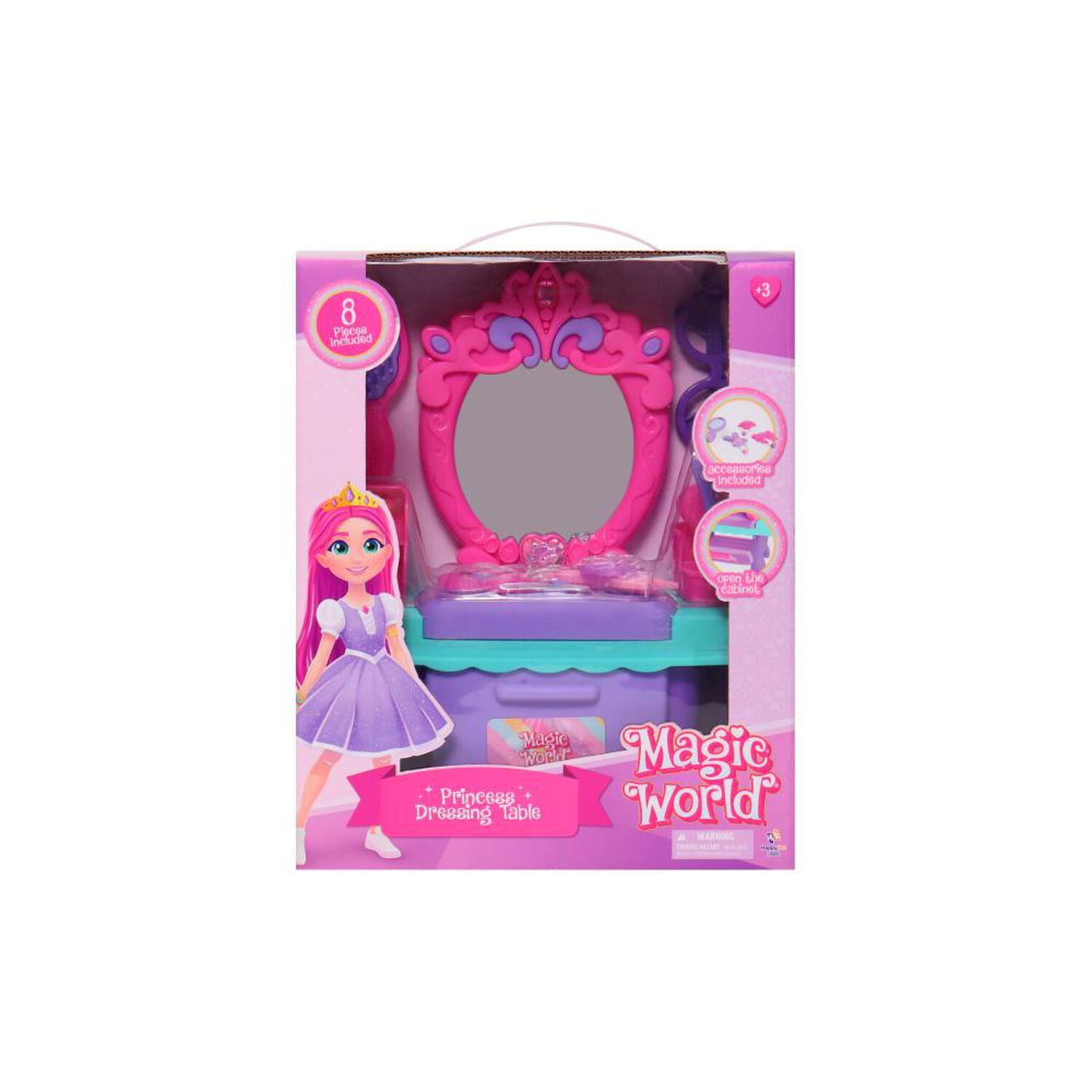 Juego De Tocador 8pzas Happy Line image number 0.0