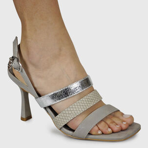 Sandalia Olivia Plateado