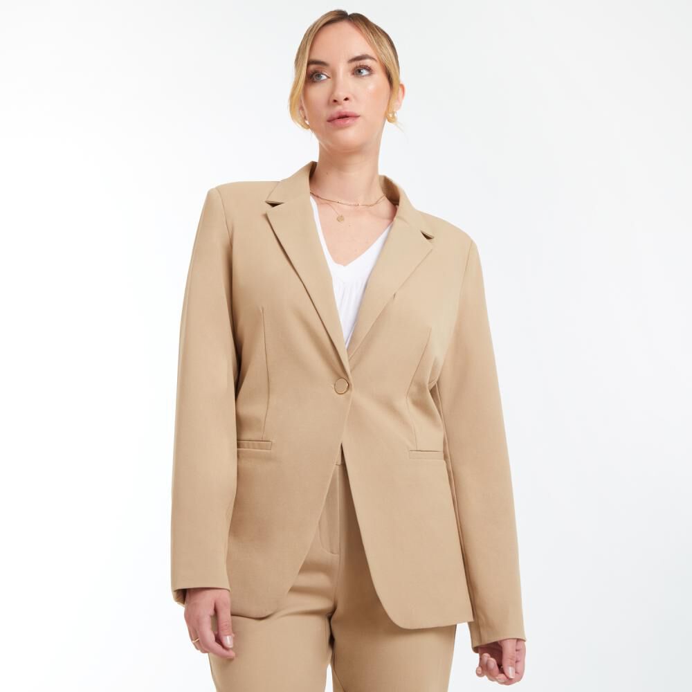 Blazer Básico Liso Regular Mujer Lesage image number 0.0