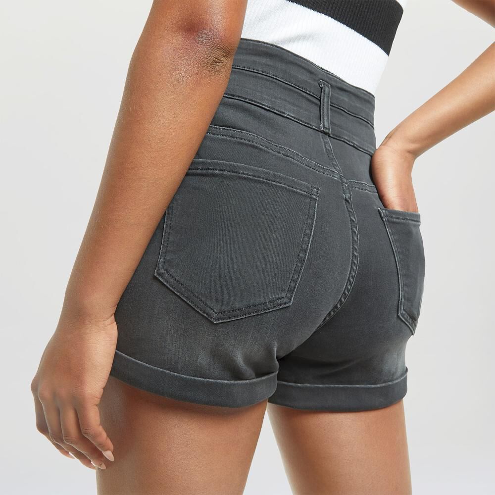 Short Pretina Ancha Tiro Alto Regular Mujer Rolly Go image number 4.0