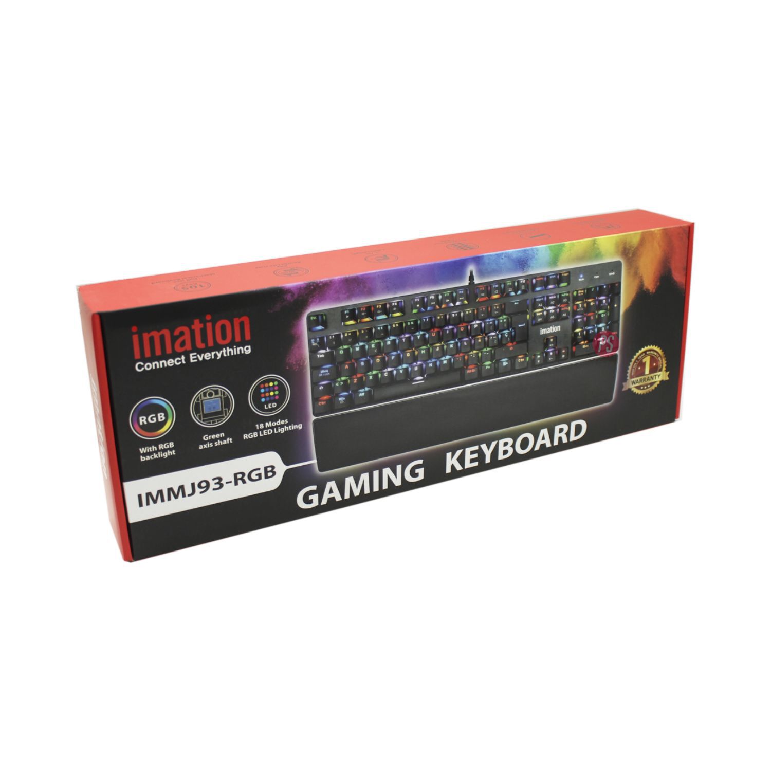 Teclado Mec&aacute;nico Imation Imj93 Rgb Con Apoyamu&ntilde;ecas - Ps image number 2.0