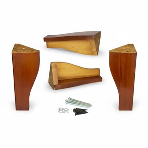 Patas Para Cama Europea Celta Clasicas. Kit De 4 Patas Nogal