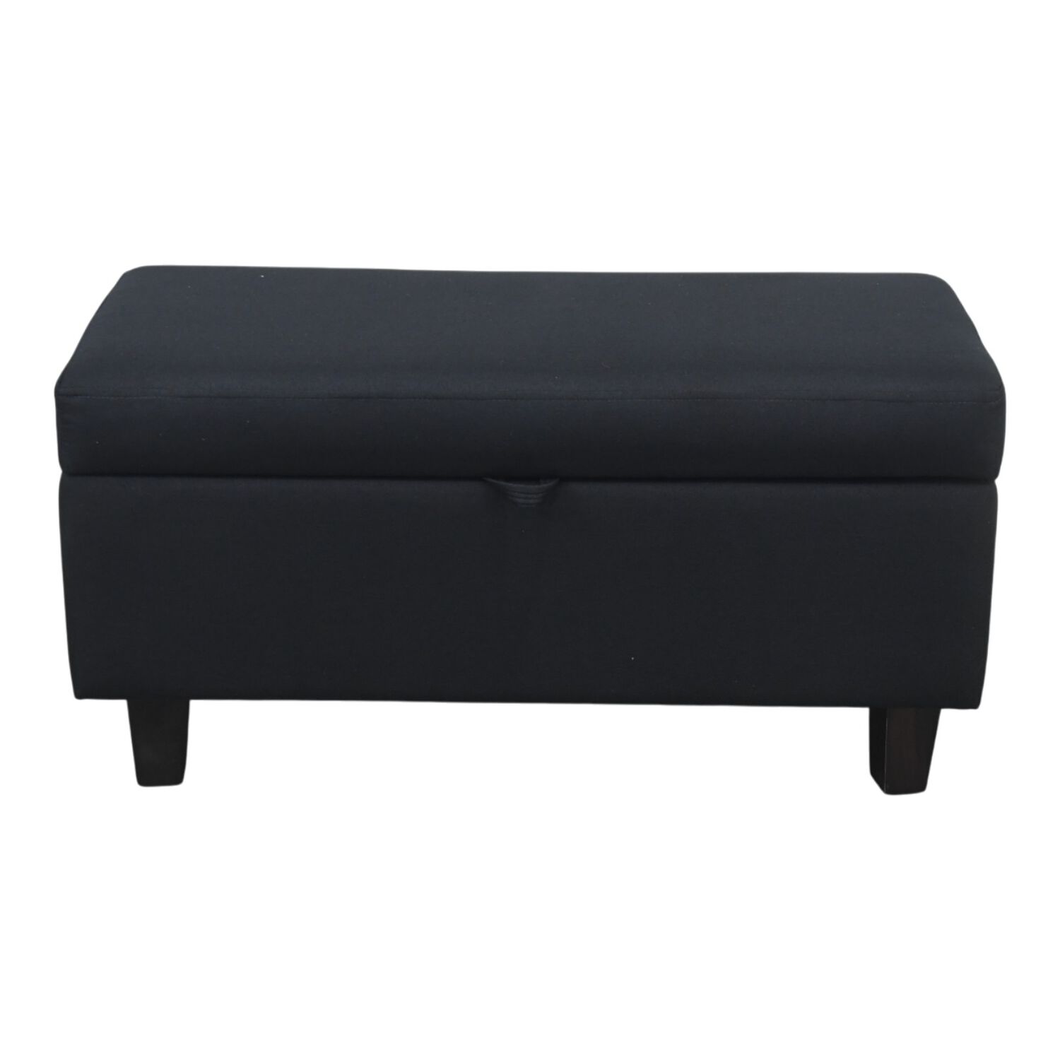 Banqueta Piecera 90 Cm Tapiz Genova (negro) image number 1.0