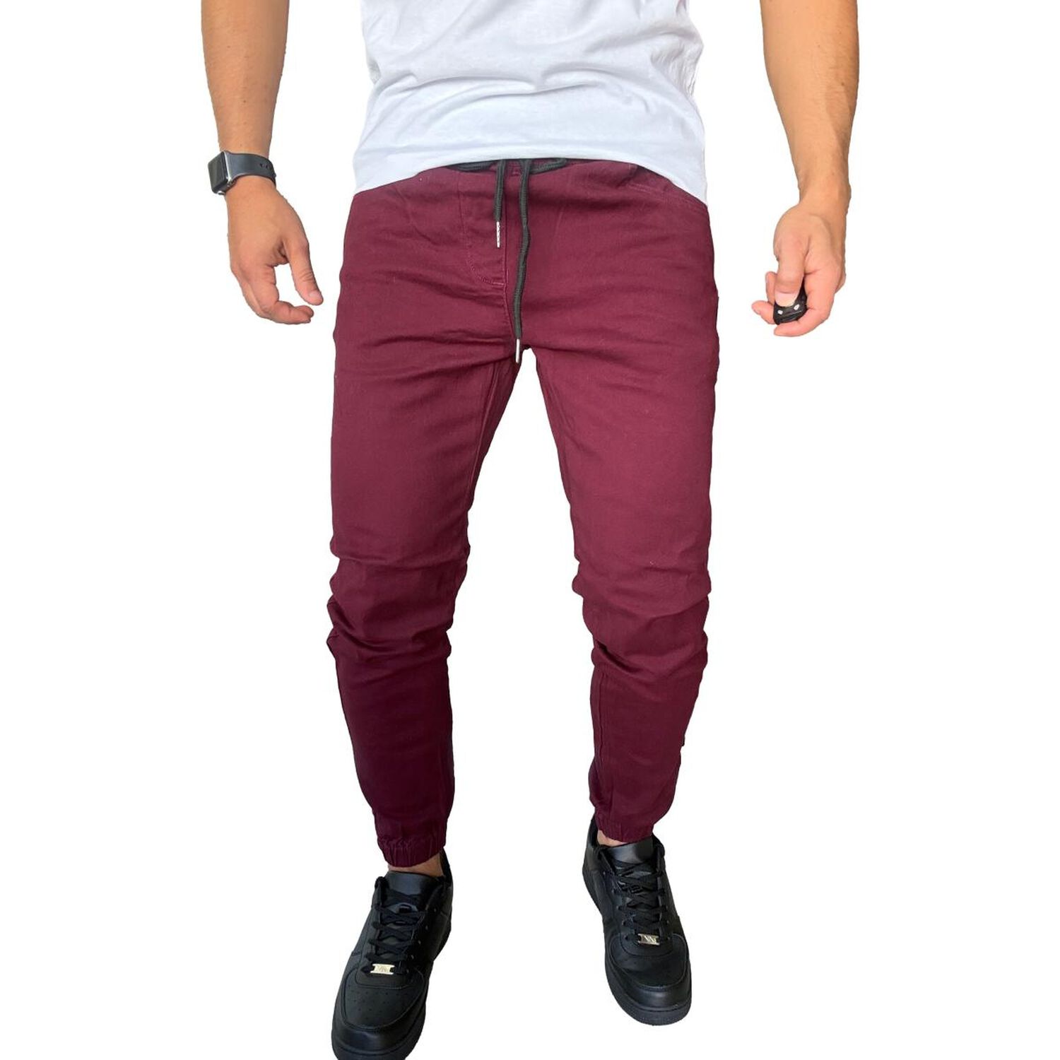 Jogger Mosaico Pantal&oacute;n Slim Fit Elasticado Colores image number 17.0
