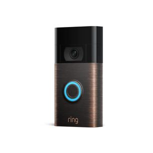 Timbre Inteligente Ring Video Doorbell 2nd Gen Inal&aacute;mbrico Color Bronce Veneciano Compatible Alexa