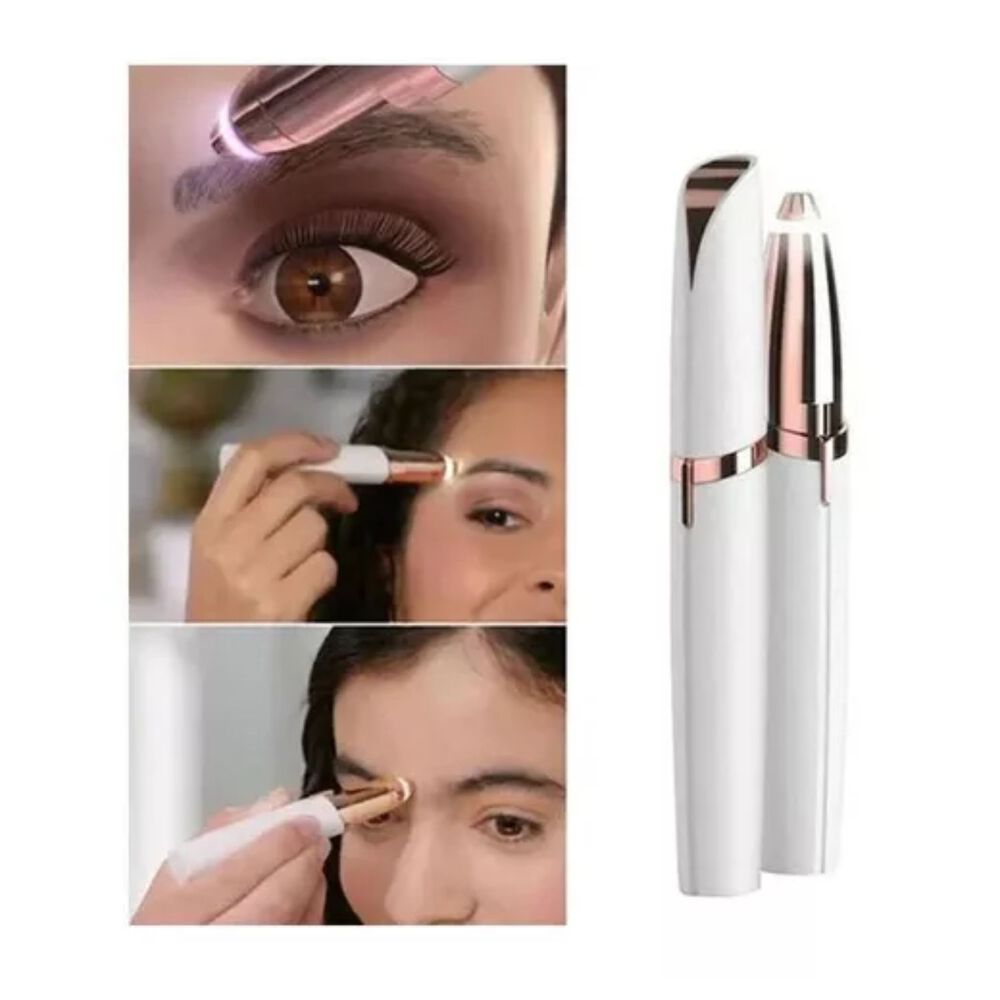Depiladora Port&aacute;til Cejas 13cm Dise&ntilde;o Blanco Elegante image number 2.0