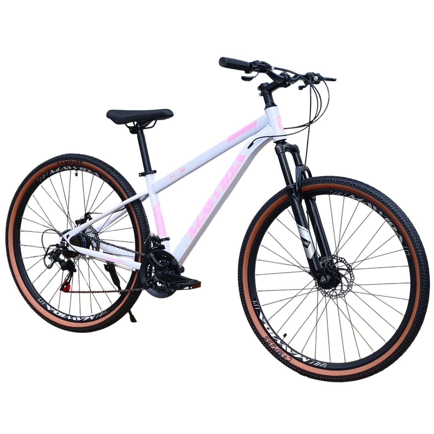 Bicicleta Aro 29 Mawida 21 Veloc Y Freno Disco Blanco Rosado image number 1.0
