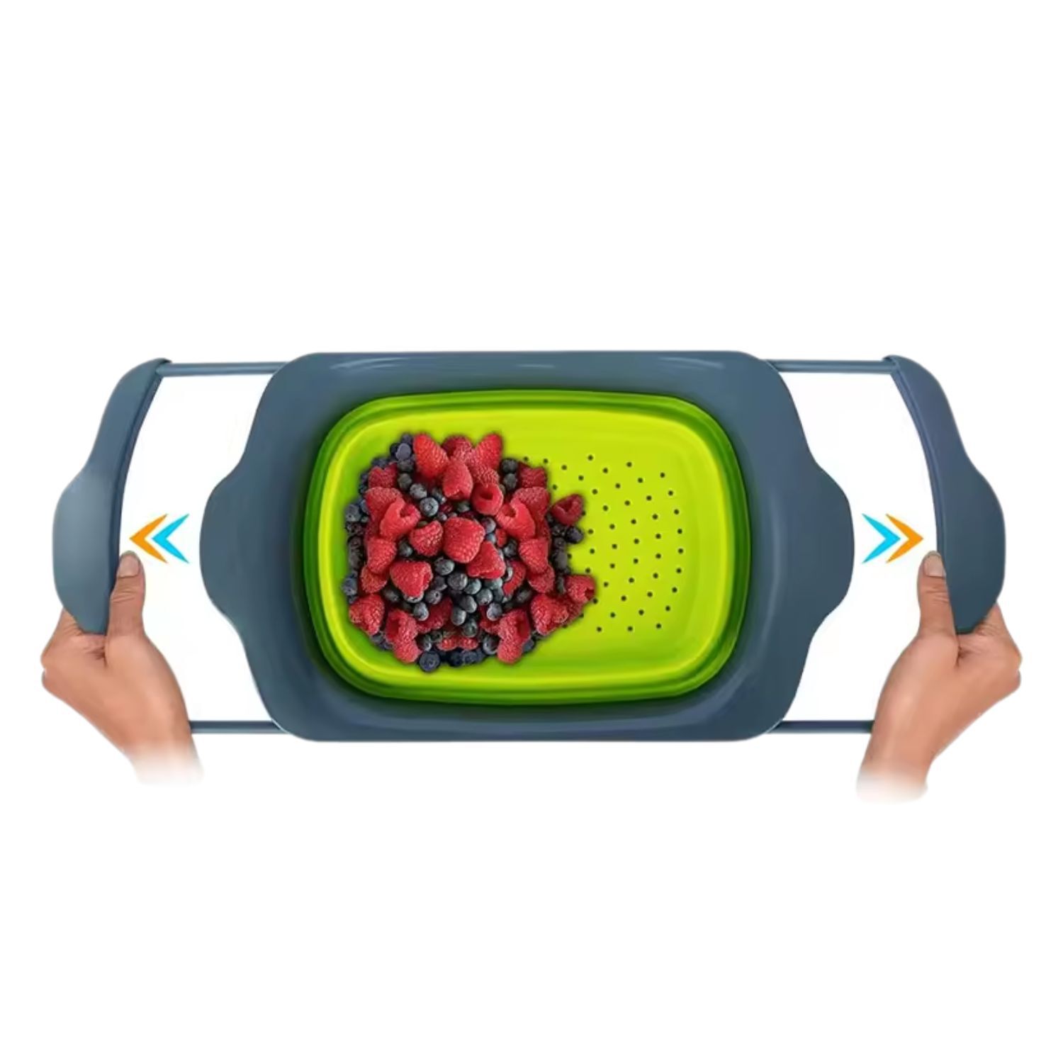 Colador Extensible Plegable Verde 39cm De Cocina Ideal image number 5.0