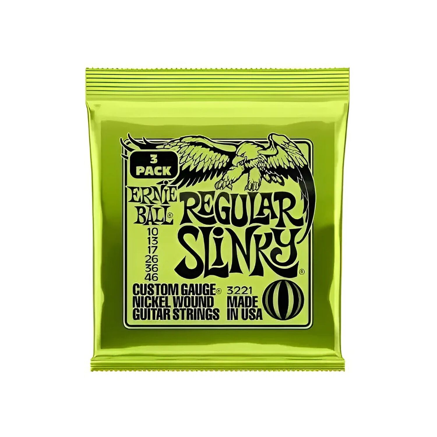 Pack De 3 Set De Cuerdas Ernie Ball Slinky Nickel 10 - 46 image number 1.0