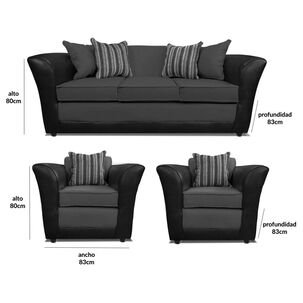Juego De Living Elegant Minesota / 5 Cuerpos