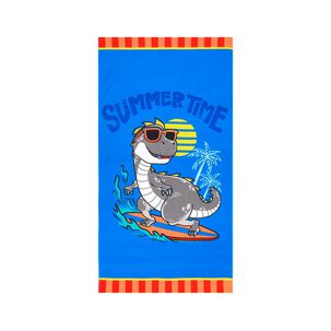 Toalla De Playa Casaideal Kids Dino / 70 X 140 Cm