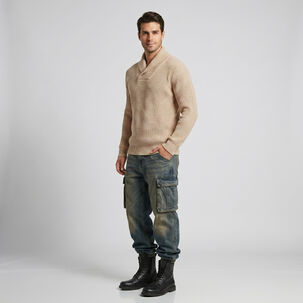 Su&eacute;ter Jersey Cuello Smoking Tejido Hombre Otaki