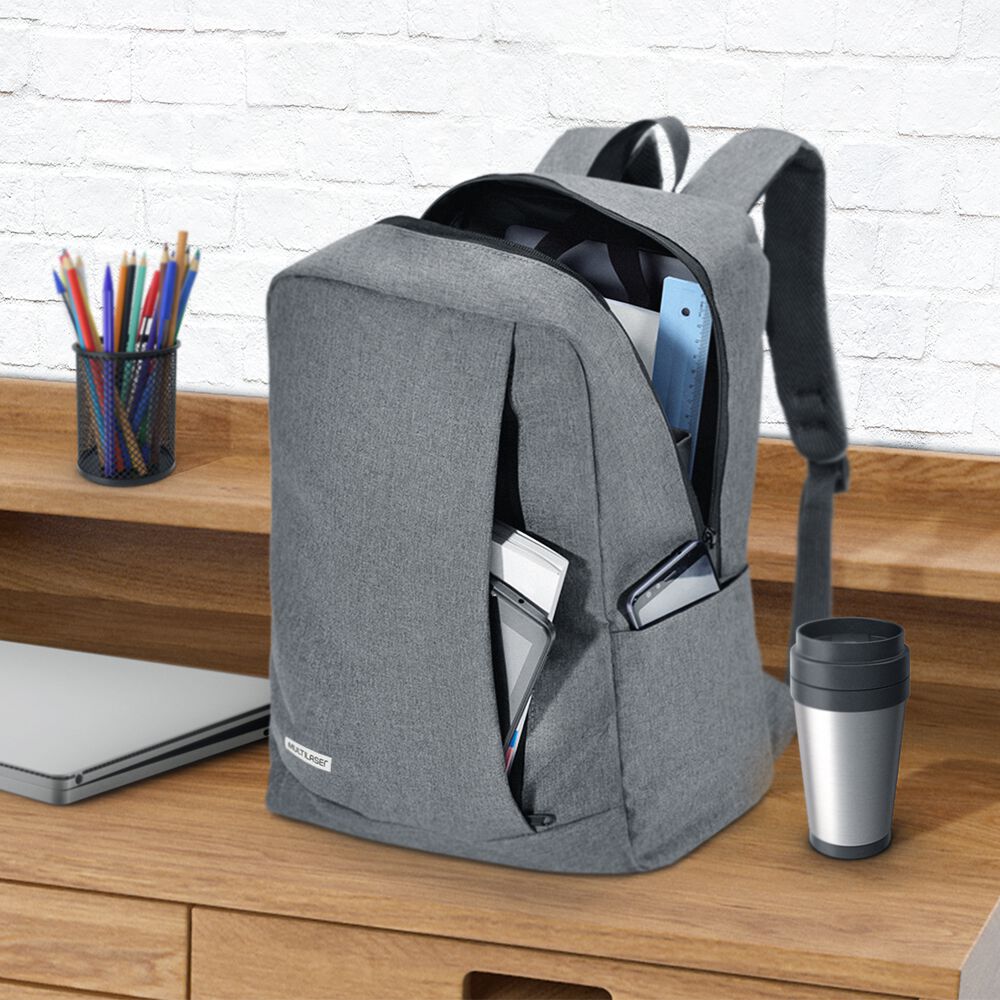 Mochila Notebook Multilaser Classic Gris Bo438 image number 10.0