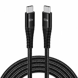 Cable De Datos Usb-c A Usb-c 2.5 Mt Premium Pd 60w