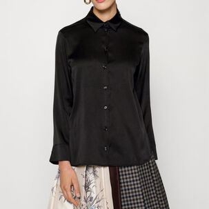 Blusa Larga Satinada