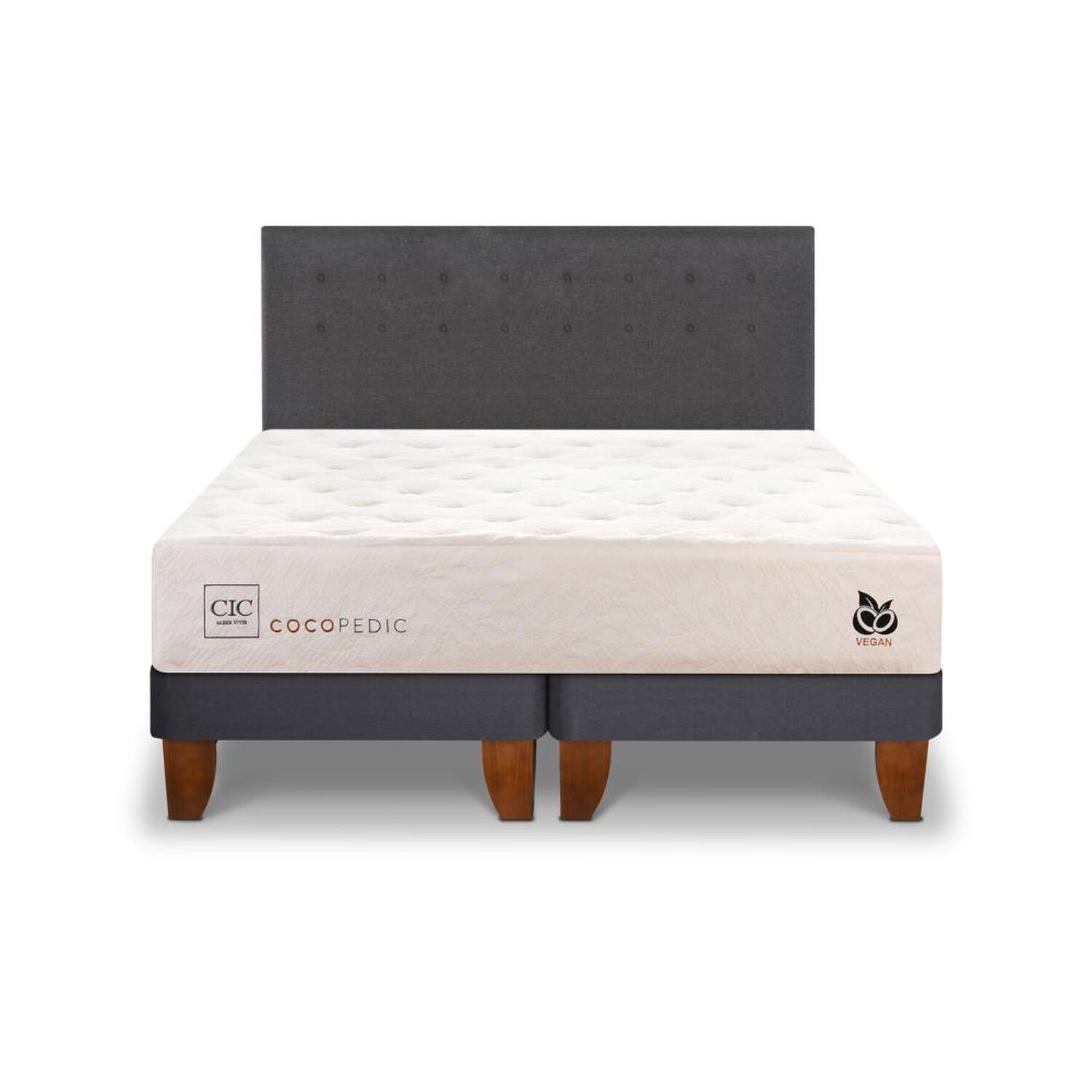 Cama Europea Cic Cocopedic / King / Base Dividida + Respaldo image number 0.0
