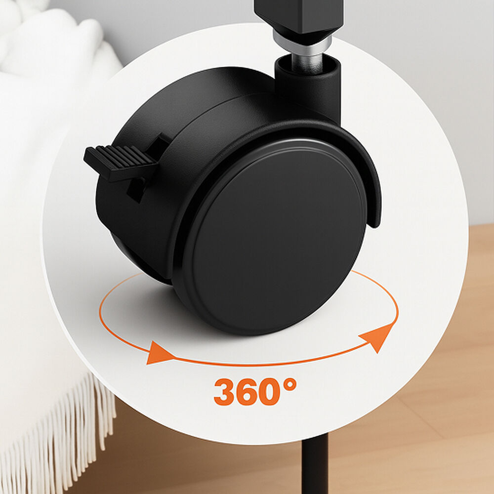 Frutero De 5 Niveles Con Ruedas | Organizador Metálico Negro image number 4.0