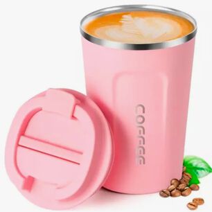 Termo Cafe T&eacute;rmico Rosa