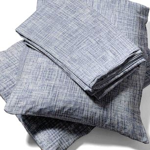 Juego De S&aacute;banas Nautica 4 Piezas Microfibra 2 Plazas Tonos Azules