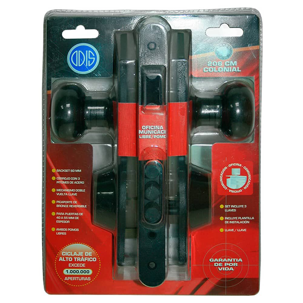 Cerradura Embutir Odis 206 Colonial Pomo - Comunicaci&oacute;n image number 8.0
