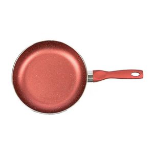 Sarten De Cocina Antiadherente 20cm Rojo Mango De Silicona