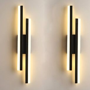 Pack 2 Lamparas Aplique Pared Led 16 W Interior