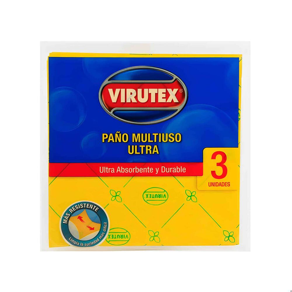 Paño Multiuso Ultra Absorbente 3un. - Virutex image number 0.0