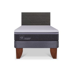 Cama Europea Cic Ortopedic Advance / 1.5 Plazas / Base Normal + Respaldo