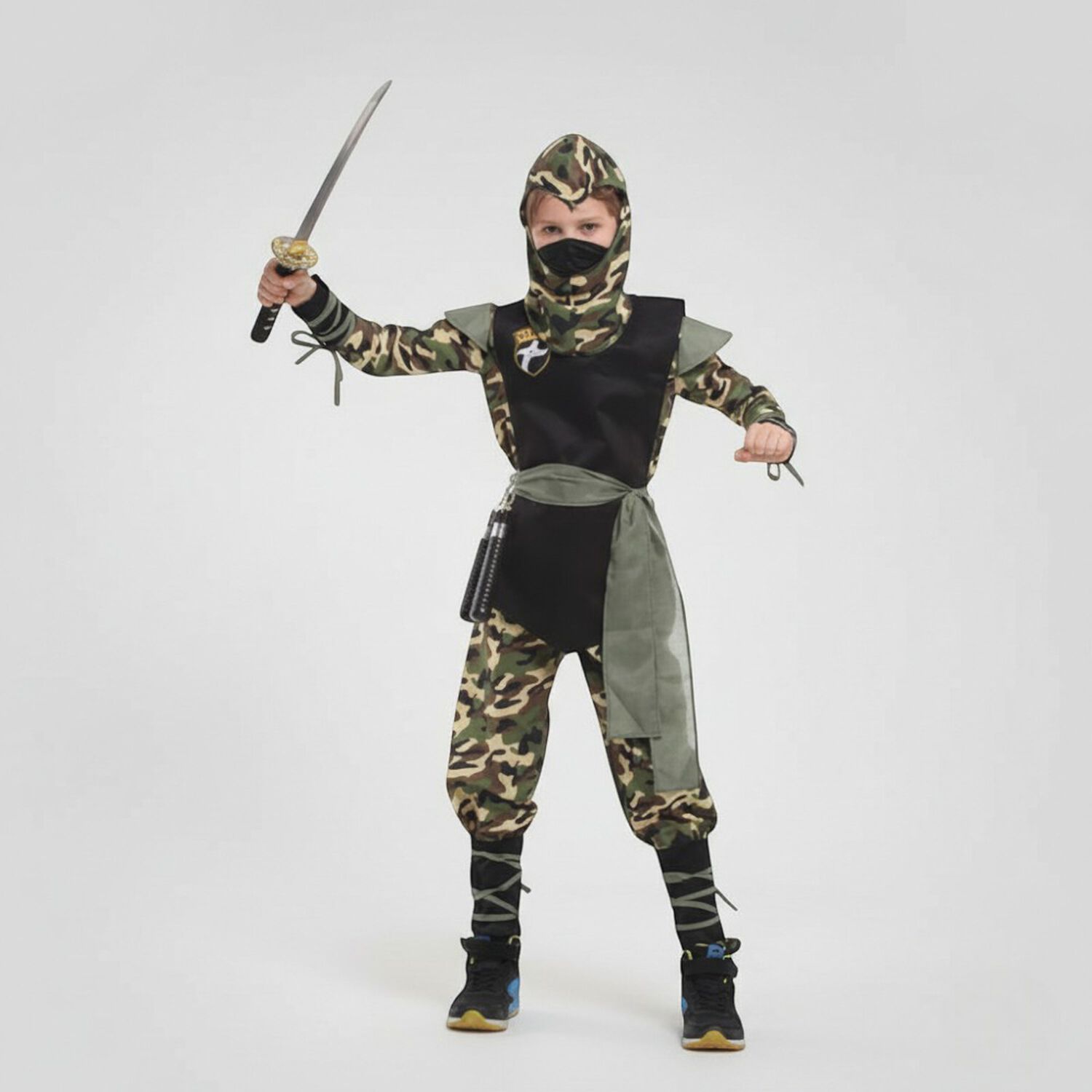 Disfraz Infantil Ninja Camuflaje image number 7.0
