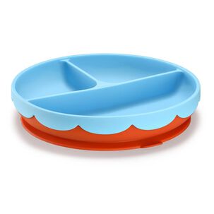 Plato De Silicona Con Div Fisher Price Yummy Azul Bb1189