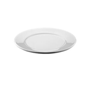 Set De 4 Plato De Policarbonato Blanco 21 Cm