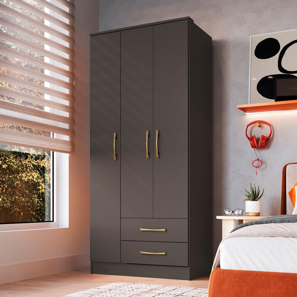 Cl&oacute;set Vekka Home Cl&oacute;set Pequim / 3 Puertas / 2 Cajones image number 4.0