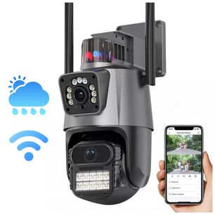 C&aacute;mara Domo Wifi Doble Lente Full Hd Alarma Seguimiento Hcl