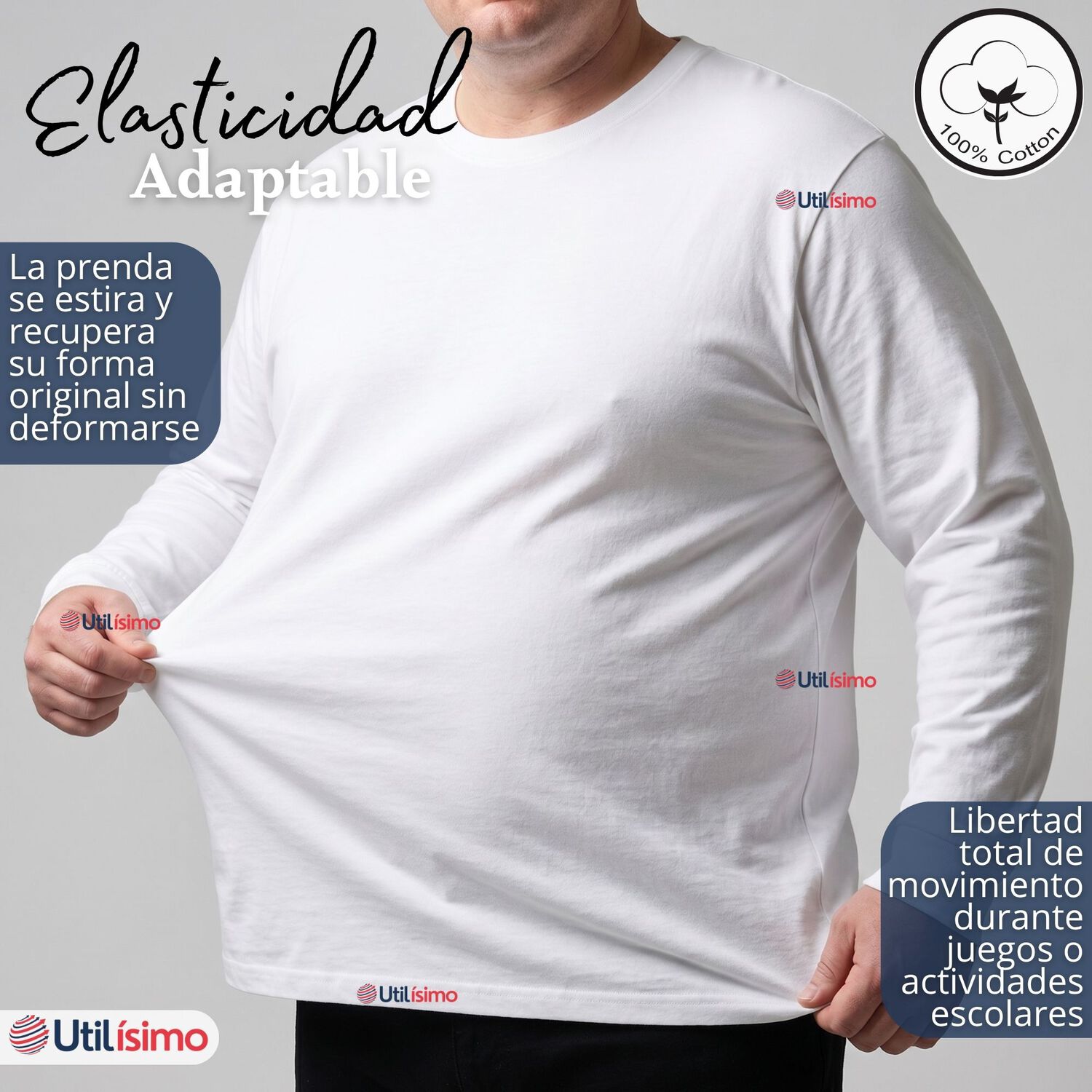 Polera Algod&oacute;n Manga Larga Cuello Redondo Primera Capa Hombre image number 4.0