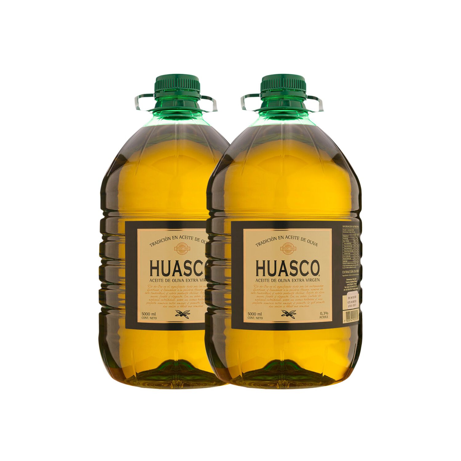 Aceite Oliva Extra Virgen Huasco 2 X 5000 Ml image number 0.0