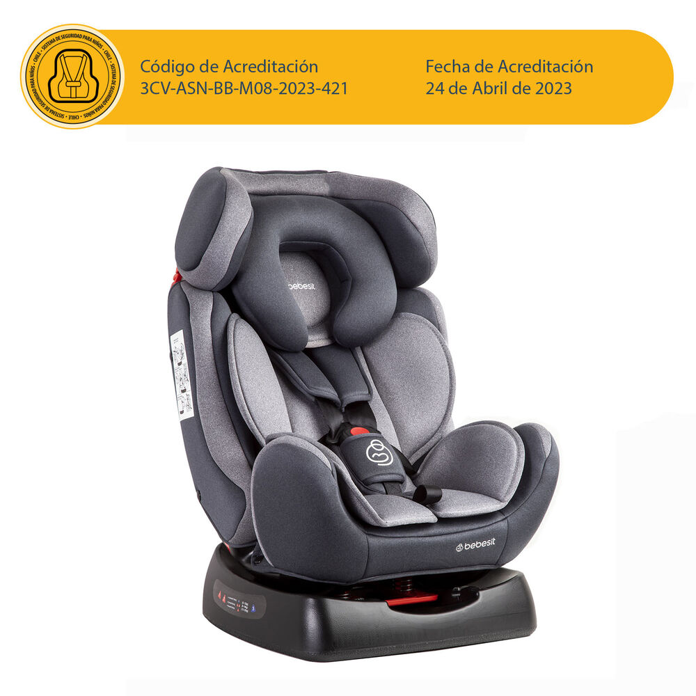 Silla De Auto Orbit Lx Gris Bebesit image number 9.0