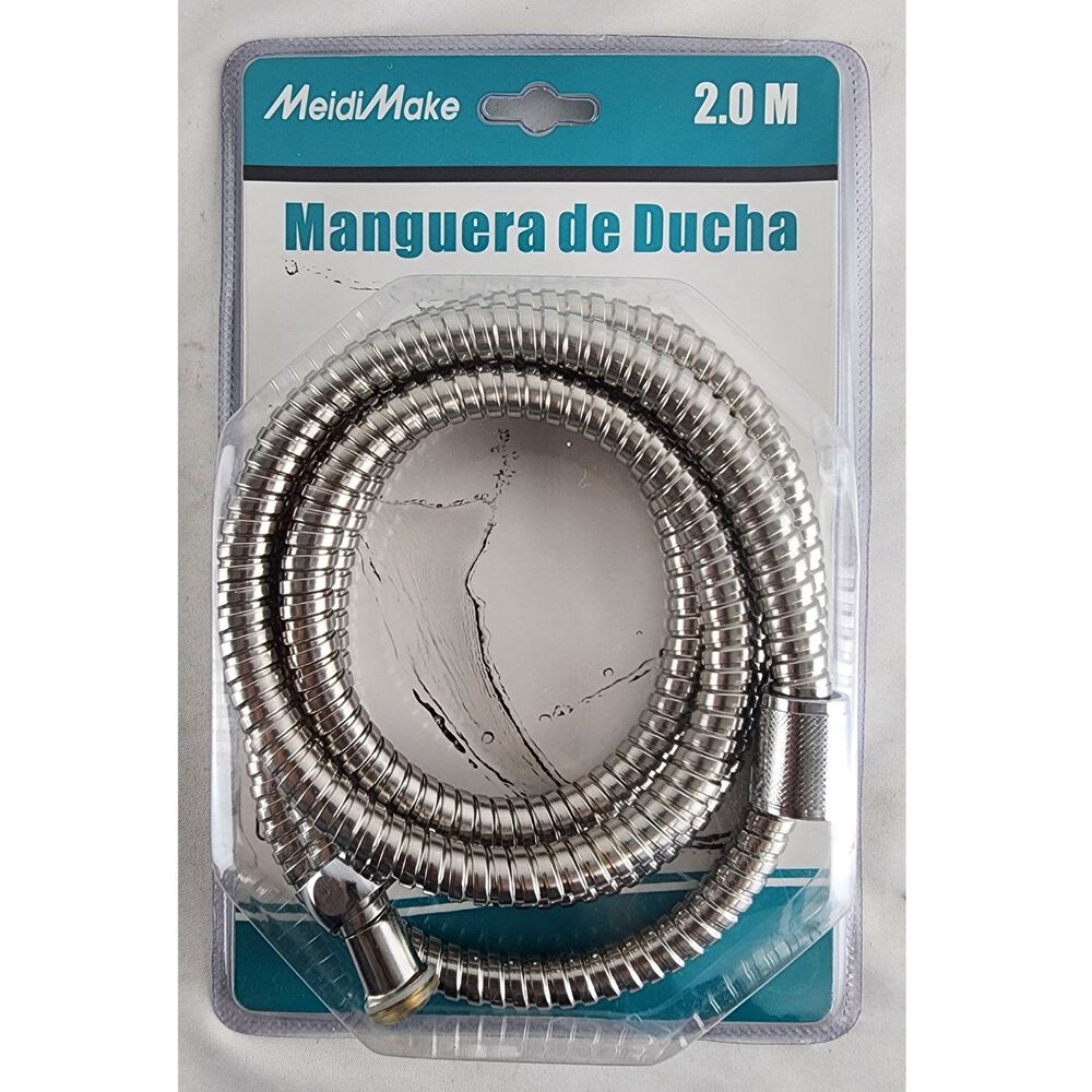 Manguera Ducha Flexible Extensible Cromada 200cm Brillante image number 4.0