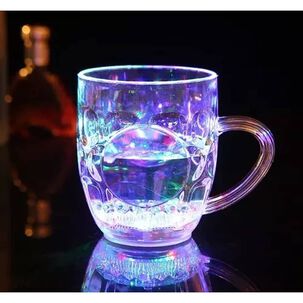 Vaso Luminosos Led Taz&oacute;n Copete Luces Colores Cotillon 250cc