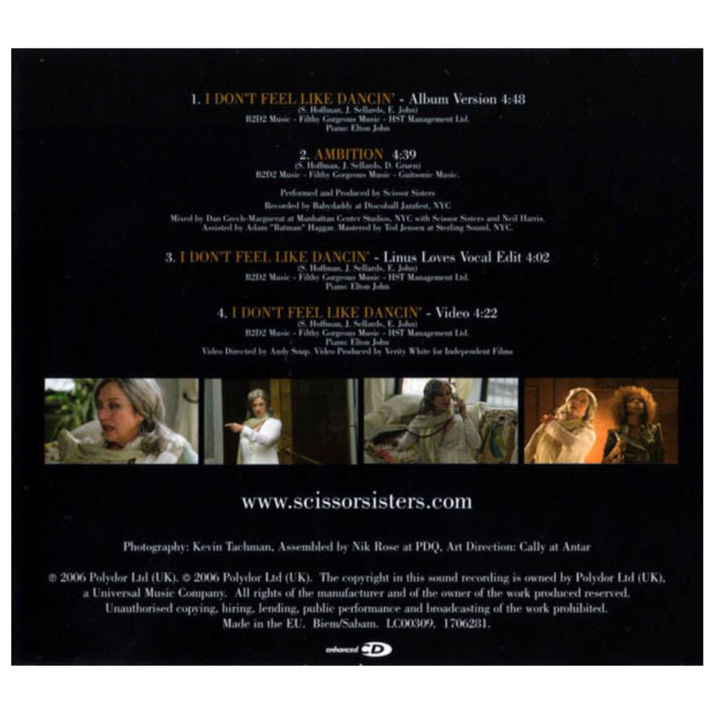 Scissor Sisters - I Don't Feel Like Dancing | Cd Single image number 1.0
