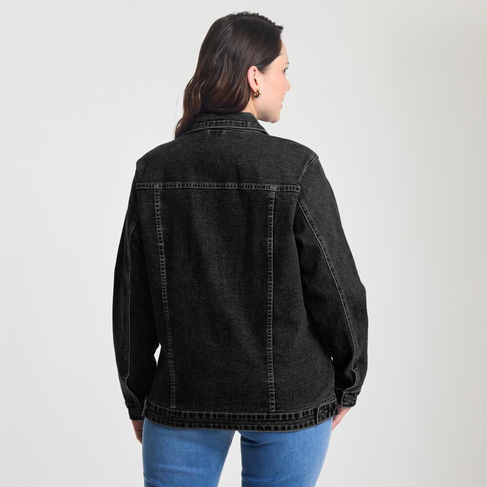 Chaqueta Básica Denim Regular Mujer Sexy Large image number 1.0