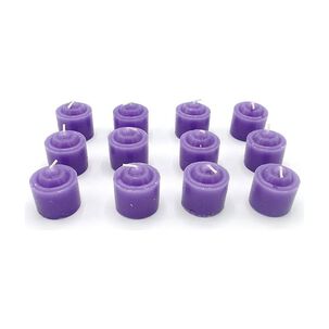 Set De 12 Velas Color Moradas